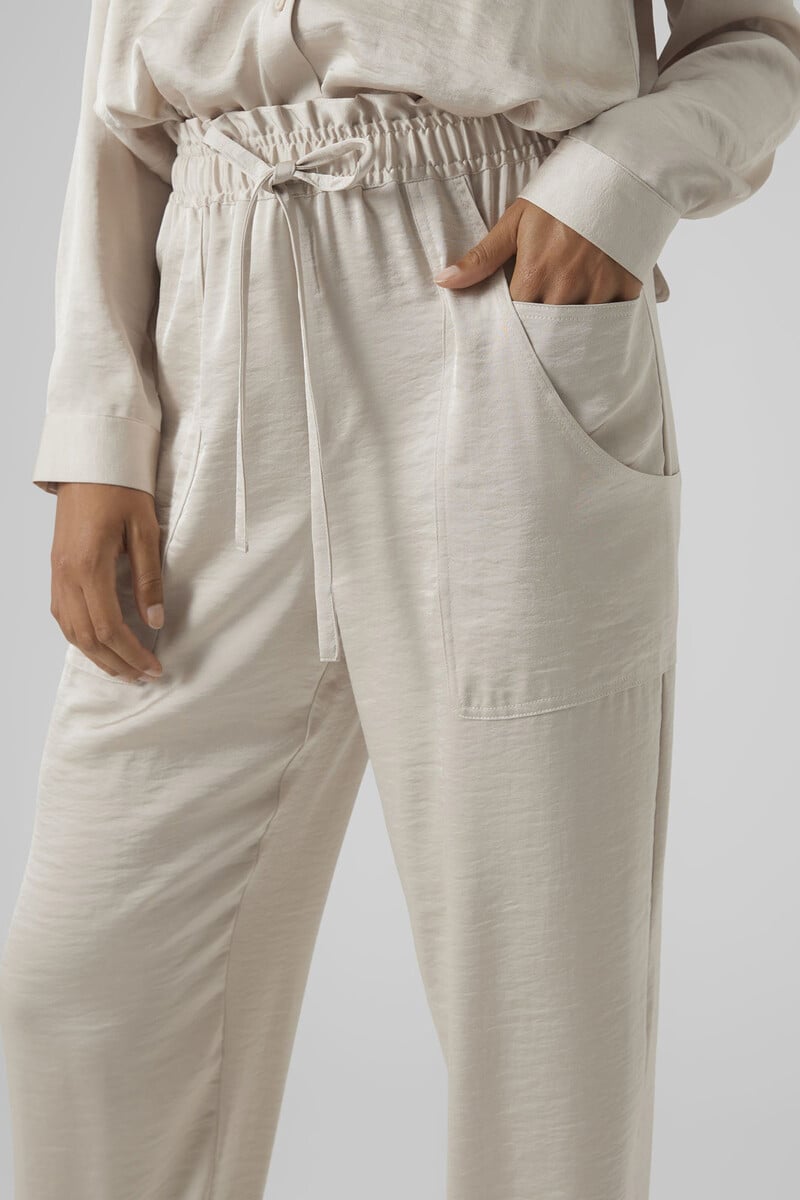 Cortefiel Pantalón Pitillo Efecto Satinado