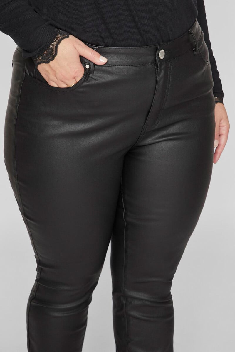 Cortefiel Pantalón Pitillo Encerado Curvy