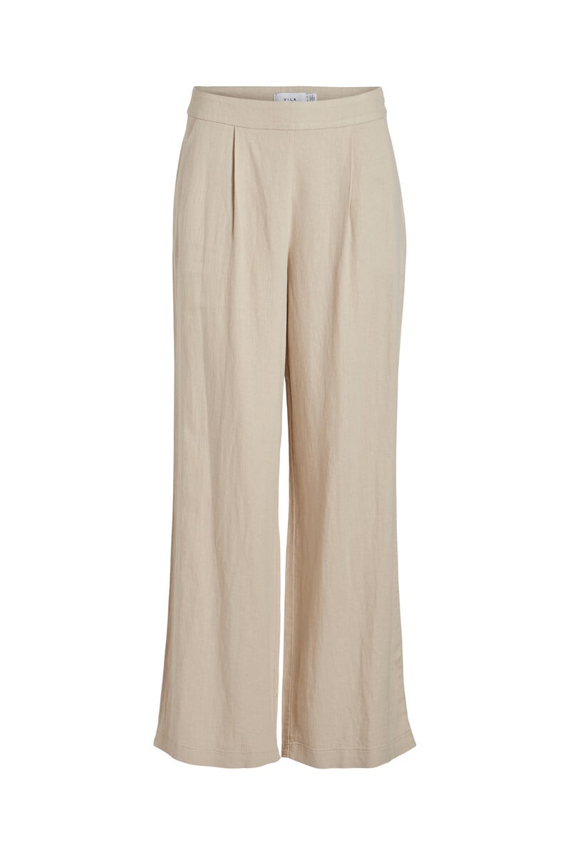 Cortefiel Pantalón Plisado De Lino