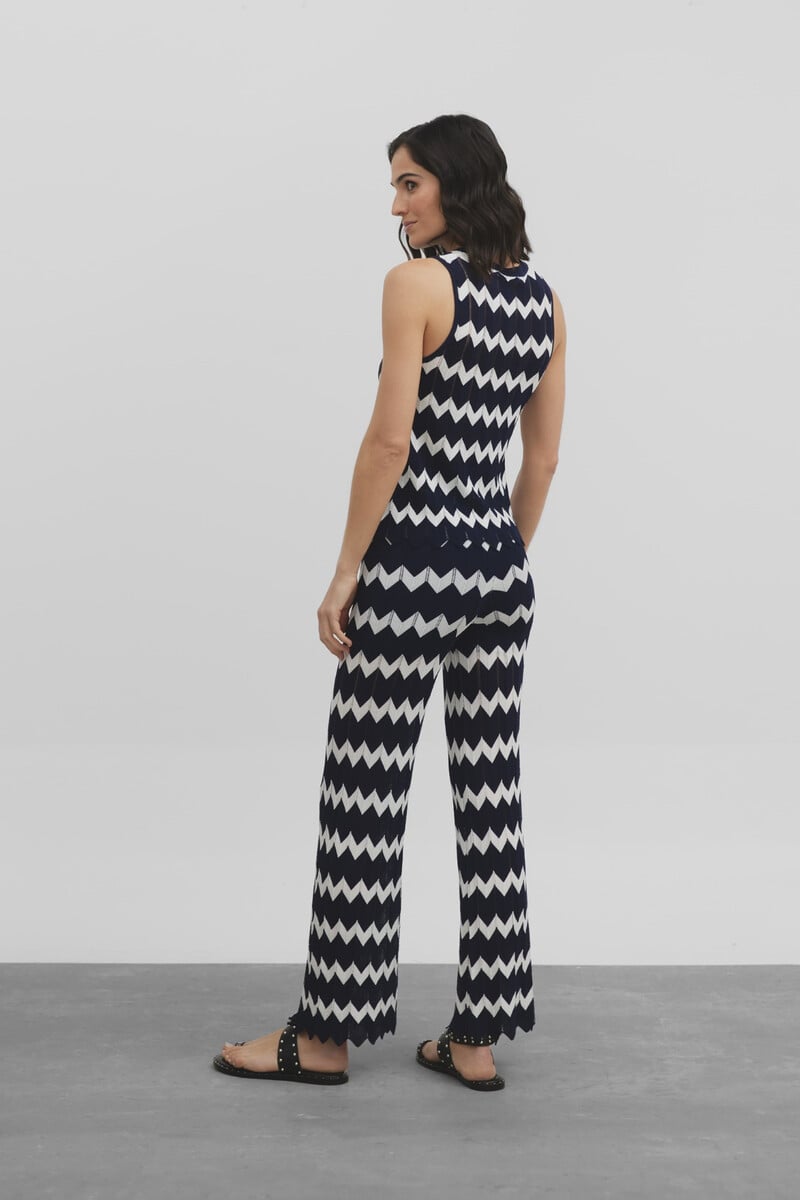 Cortefiel Pantalon Punto Espiga