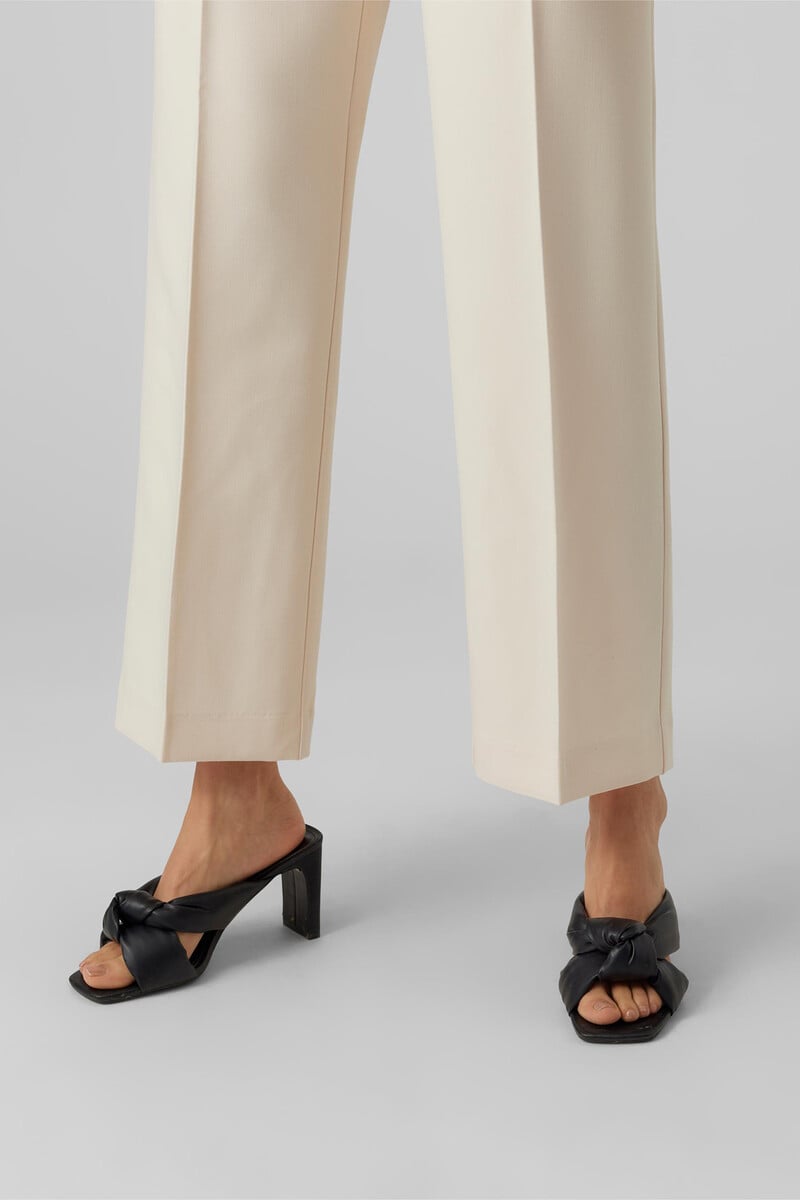 Cortefiel Pantalón Recto De Mujer De Talle Alto