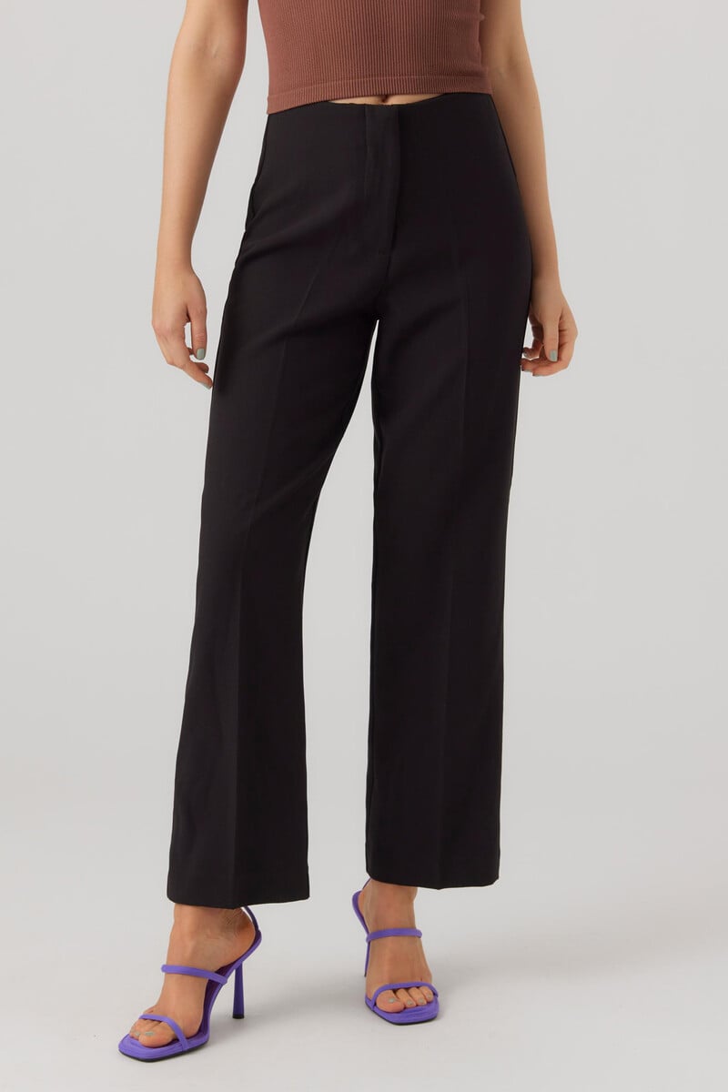 Cortefiel Pantalón recto de mujer de talle alto