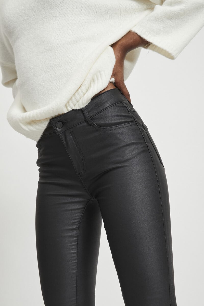 Cortefiel Pantalón Skinny Fit Encerado