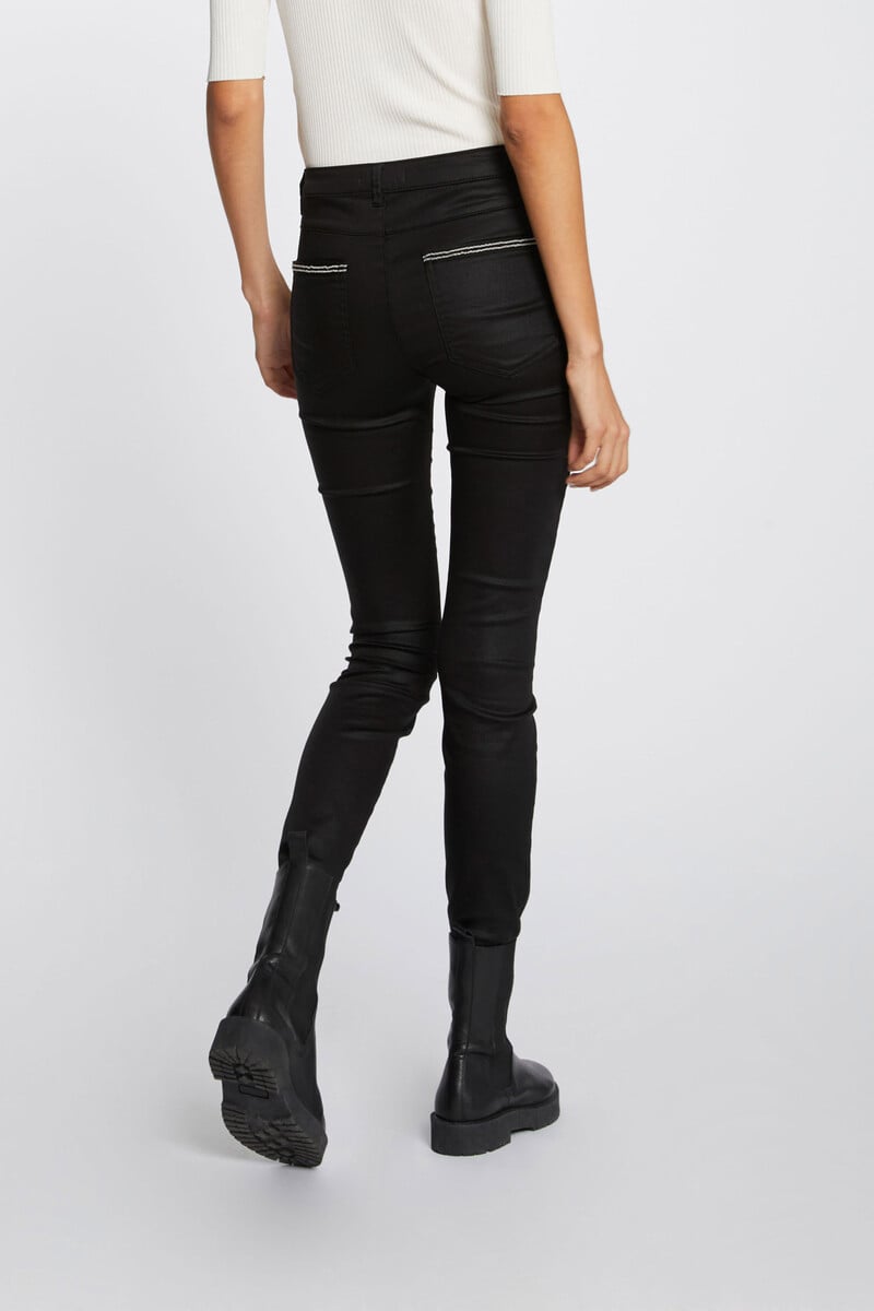 Cortefiel Pantalón Slim Efecto Mojado