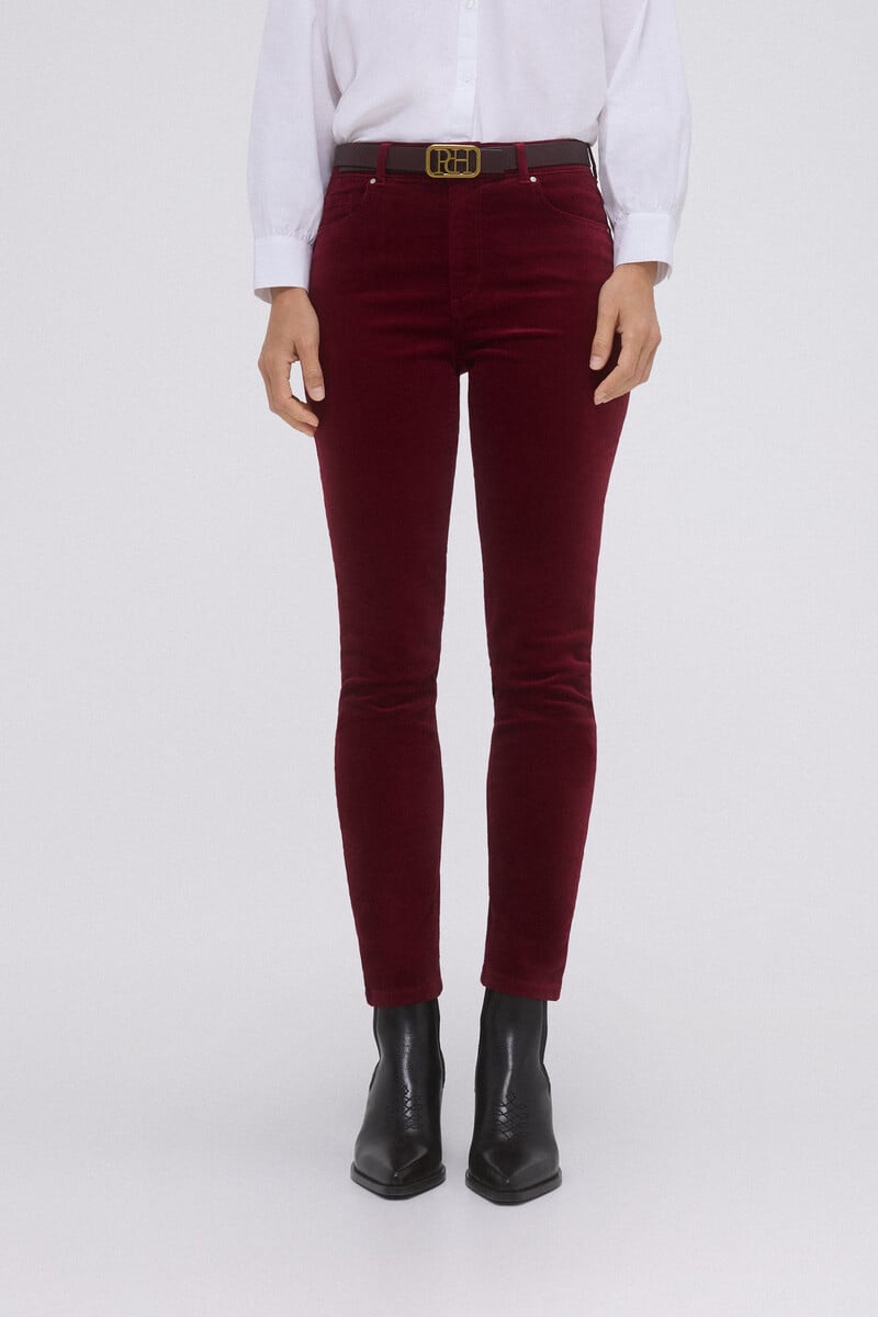 Cortefiel Pantalón Terciopelo Skinny Fit