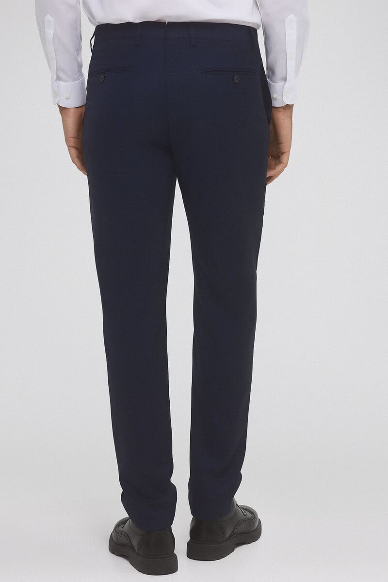 Cortefiel Pantalón Traje Cuadro Slim