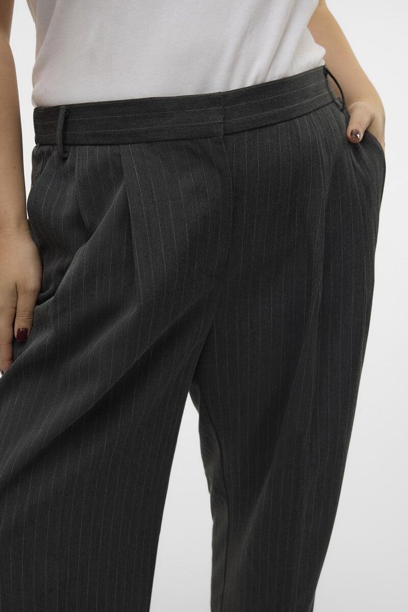 Cortefiel Pantalón Traje De Rayas Talla Grande
