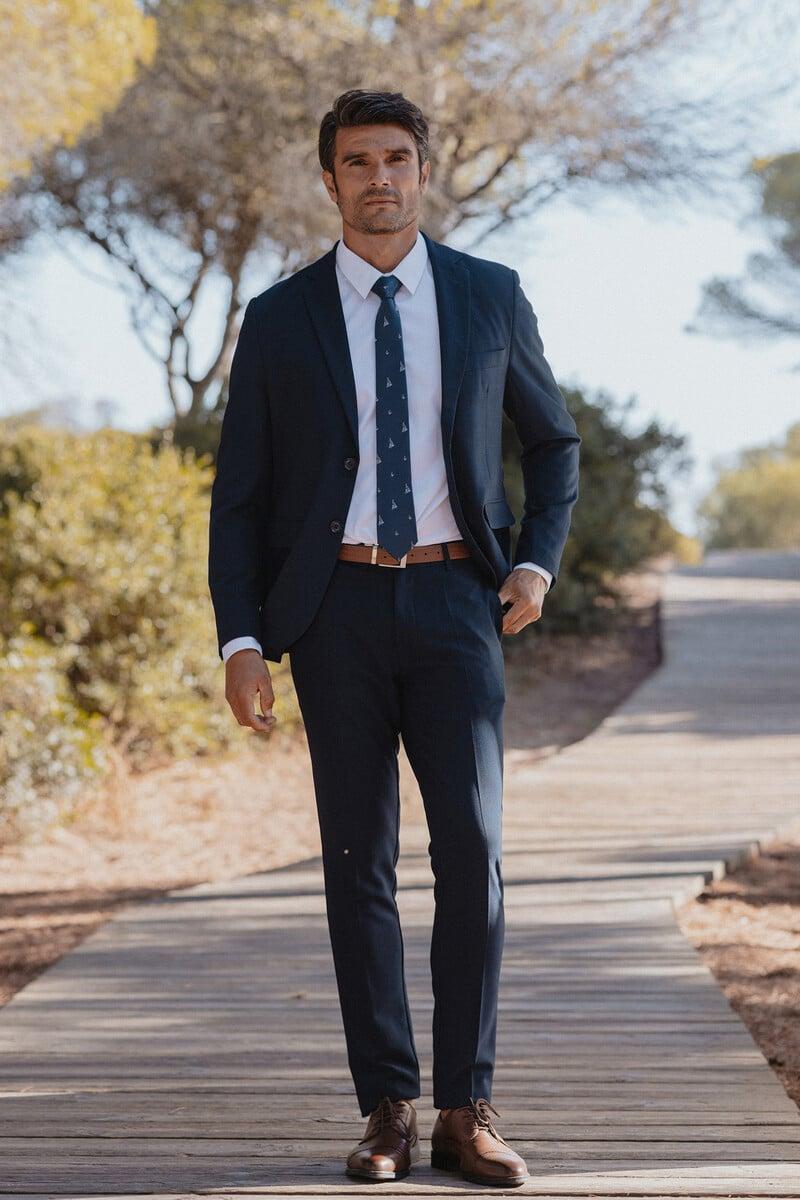Cortefiel Pantalón Traje Estructura