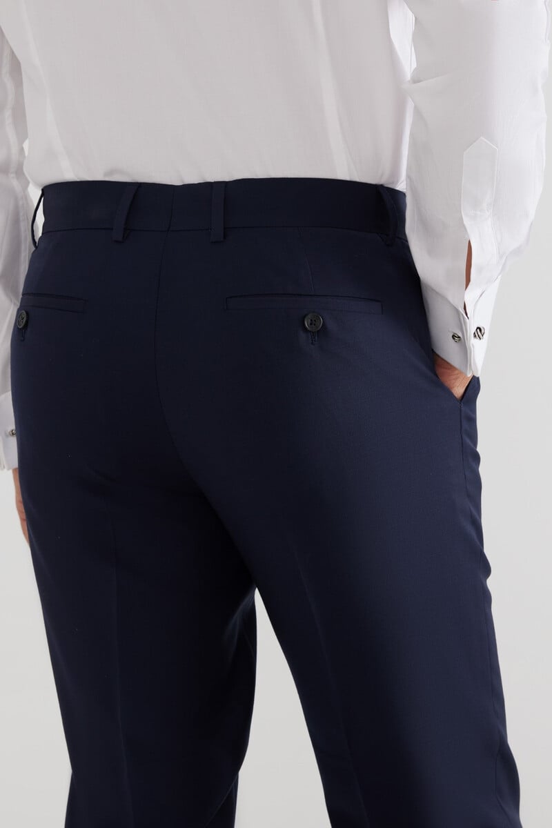 Cortefiel Pantalón Traje Natural Stretch