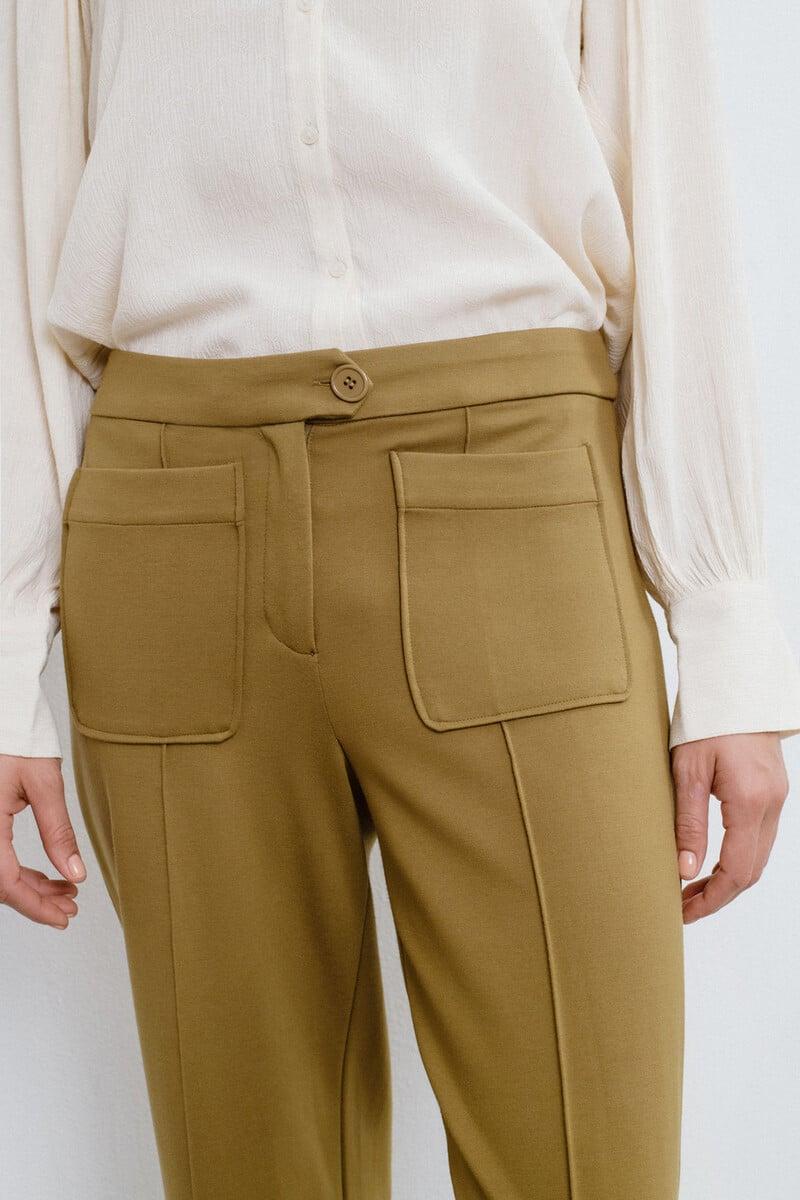 Cortefiel Pantalón Vestir Bolsillos Delanteros