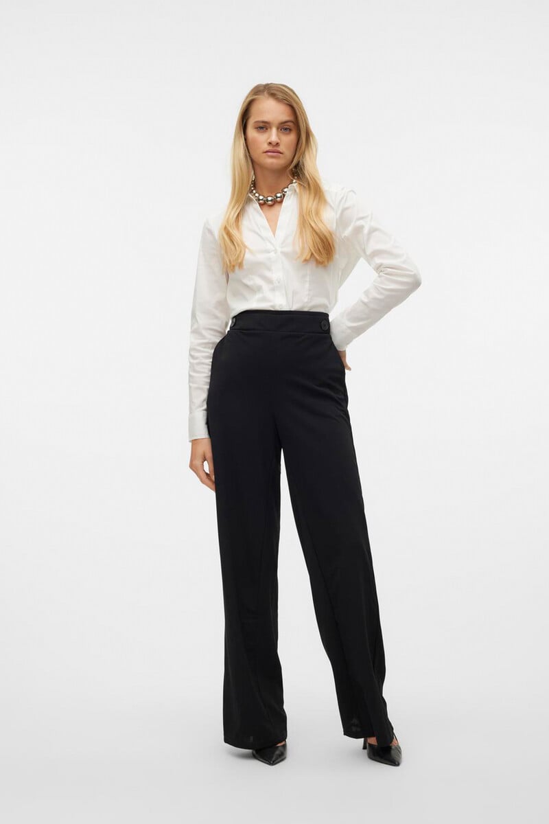 Cortefiel Pantalón Wide Leg De Mujer