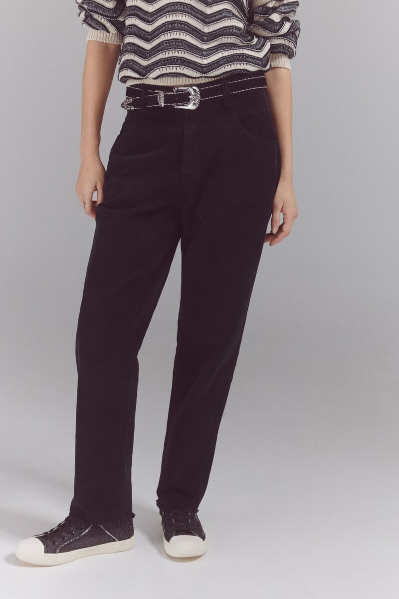Cortefiel Pantalones Corduroy Mom