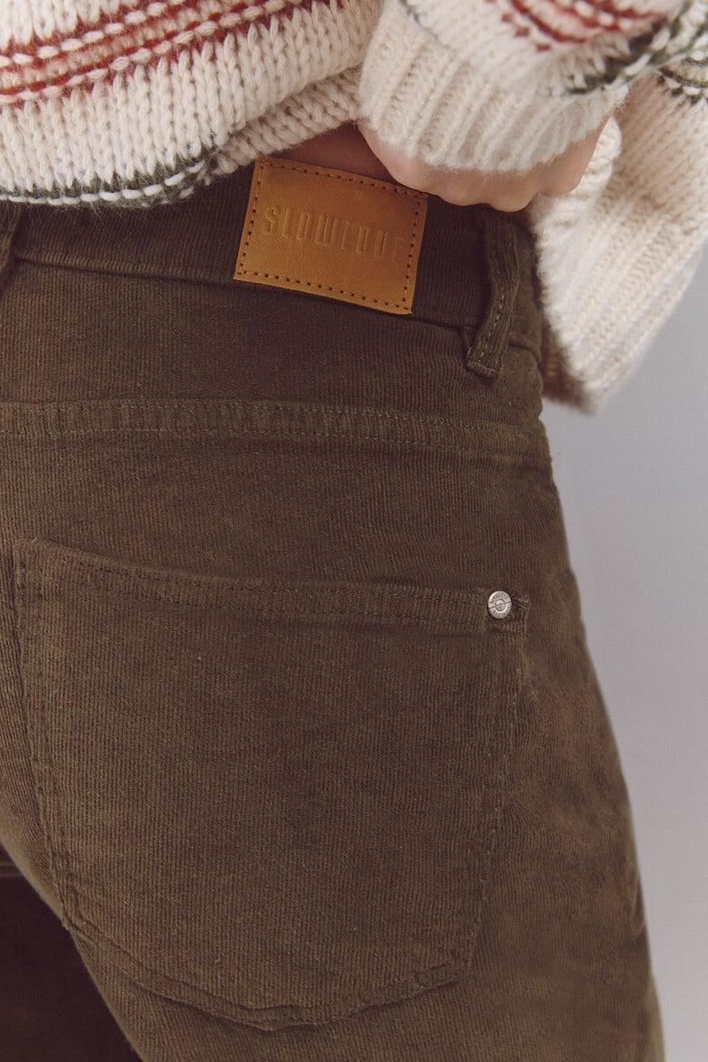 Cortefiel Pantalones Corduroy Mom