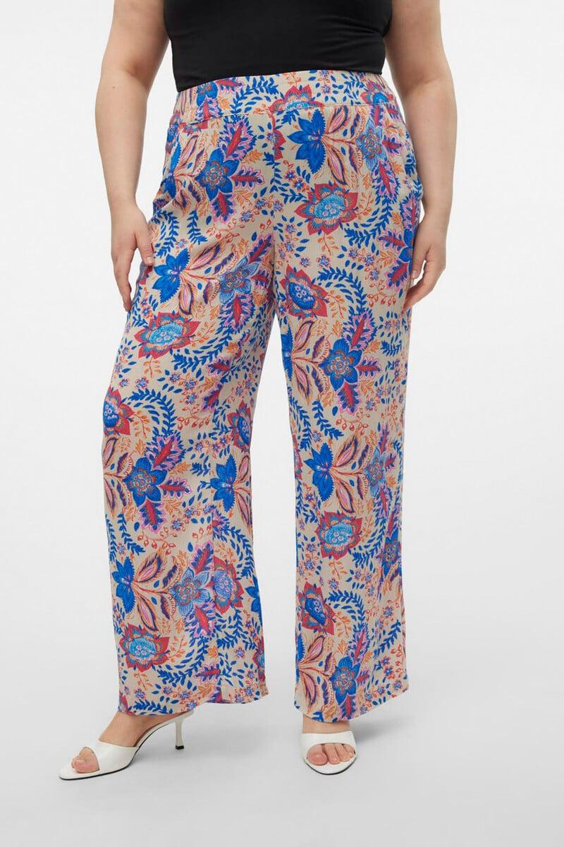 Cortefiel Pantalones Largos Fluidos Talla Grande