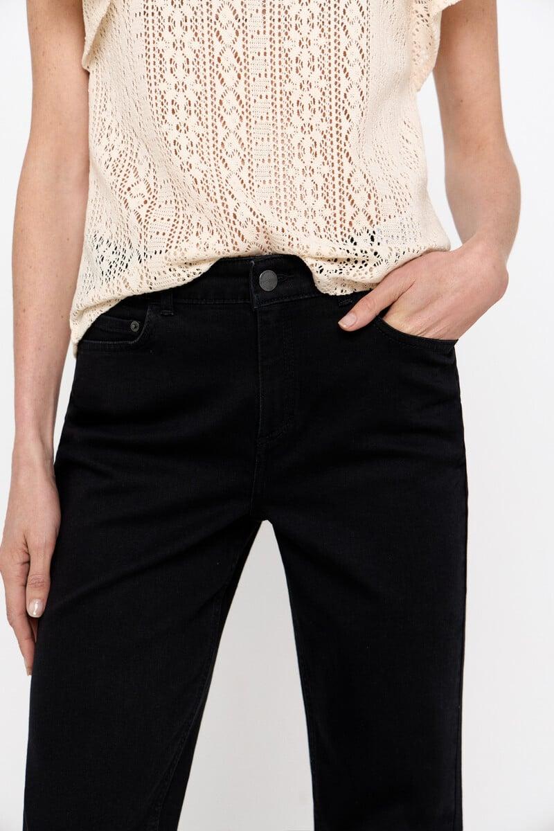 Cortefiel Pantalones Rectos Negros