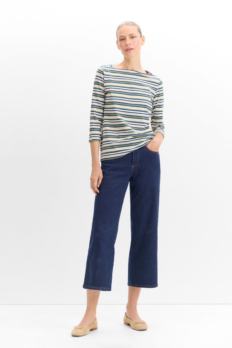 Cortefiel Pantalones vaqueros Palazzo Crop