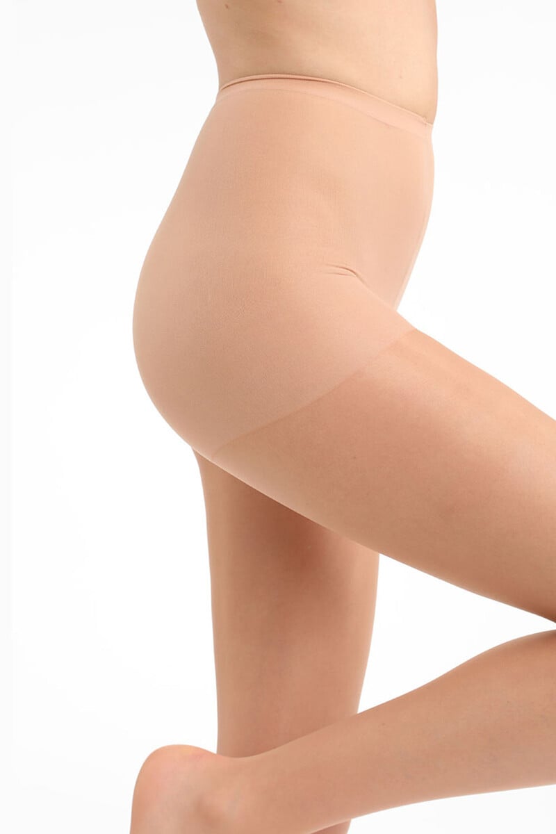 Cortefiel Panty Con Acabado Satinado Nude 15 DEN
