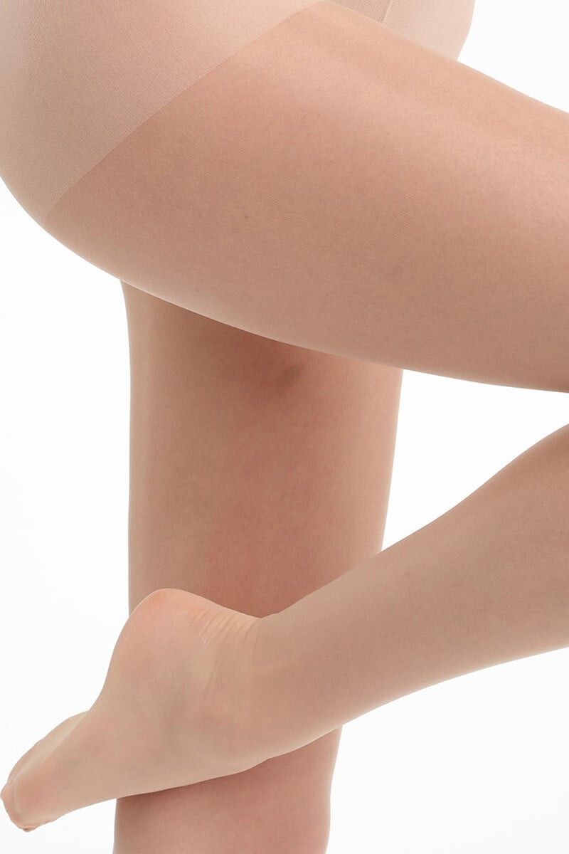 Cortefiel Panty Con Acabado Satinado Nude 15 DEN