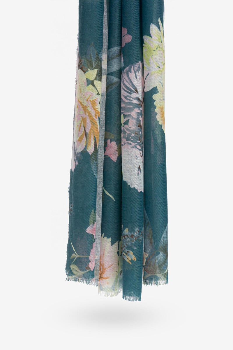 Cortefiel Pañuelo Rectangular Floral