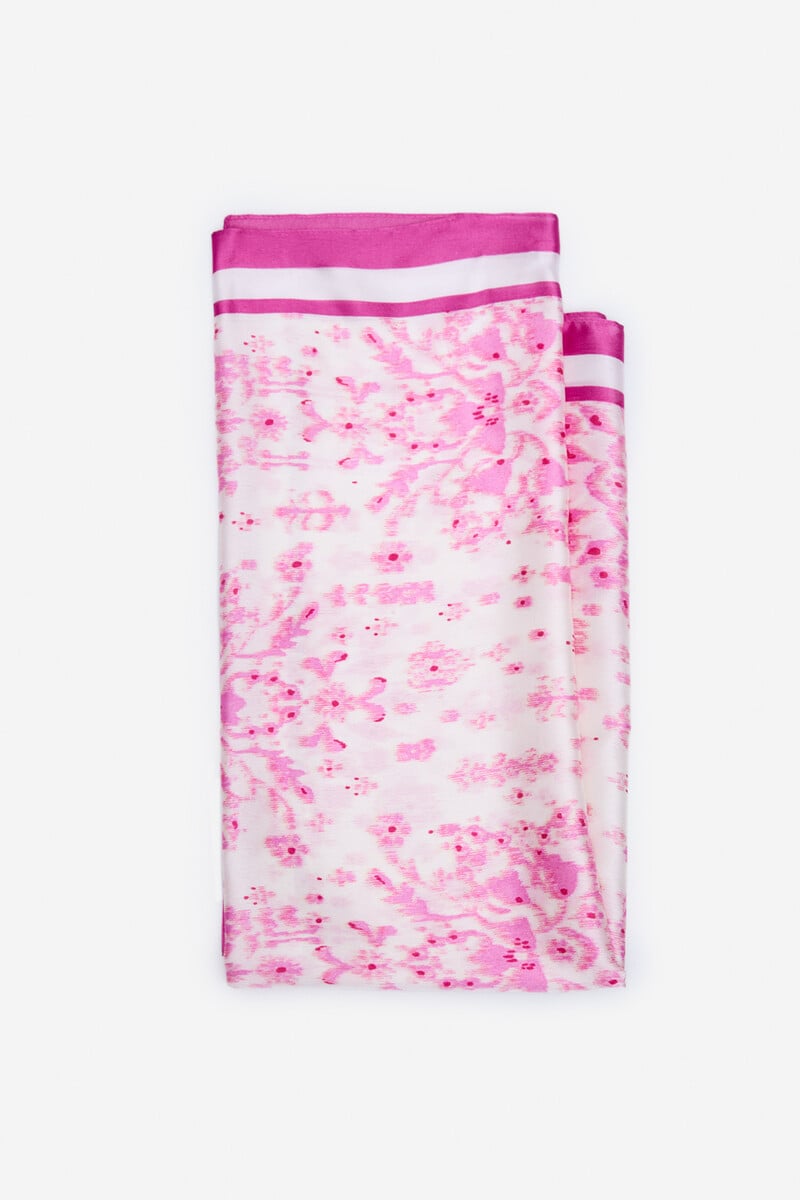 Cortefiel Pañuelo satinado rosa