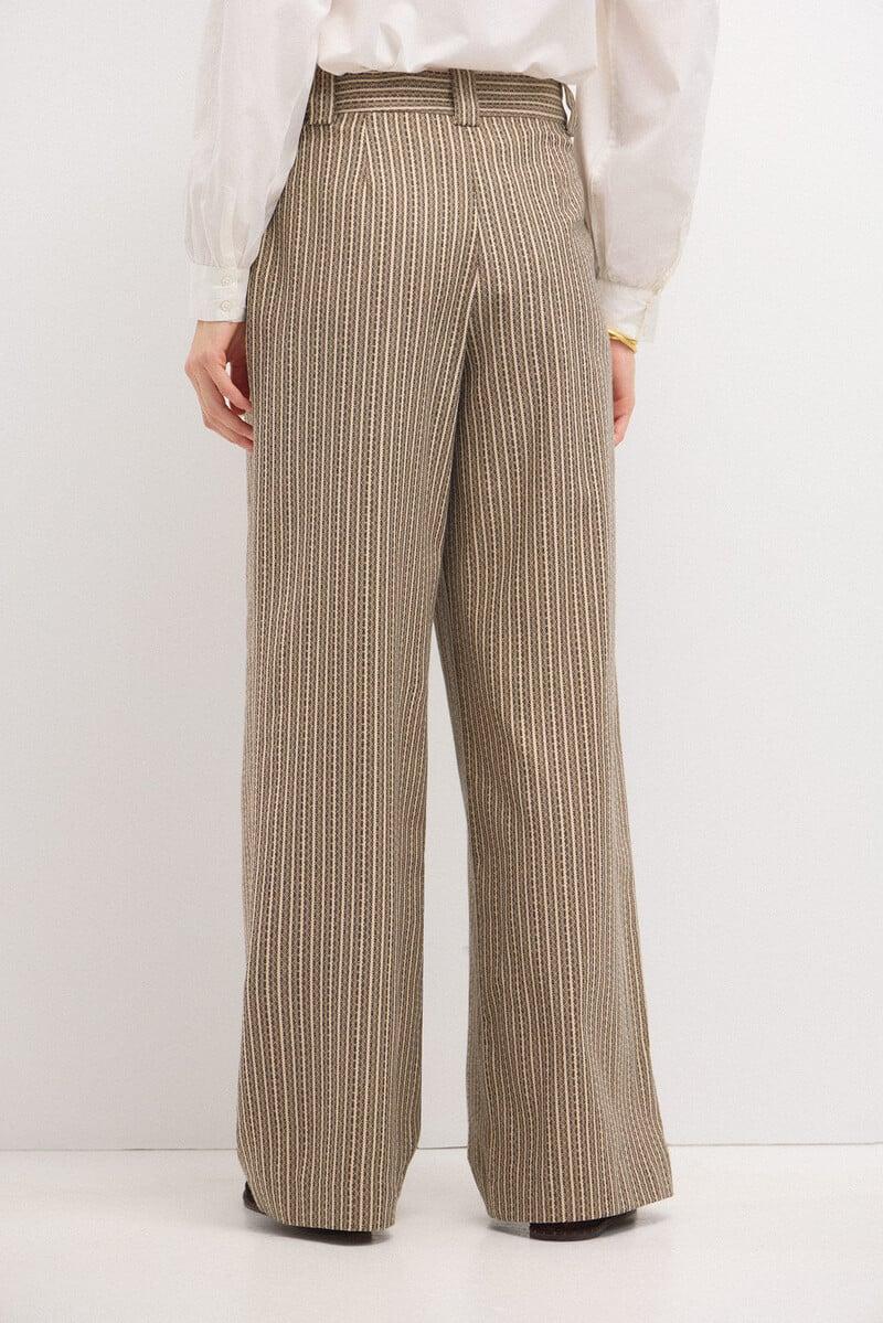 Cortefiel Paola. Pantalón Amplio De Rayas