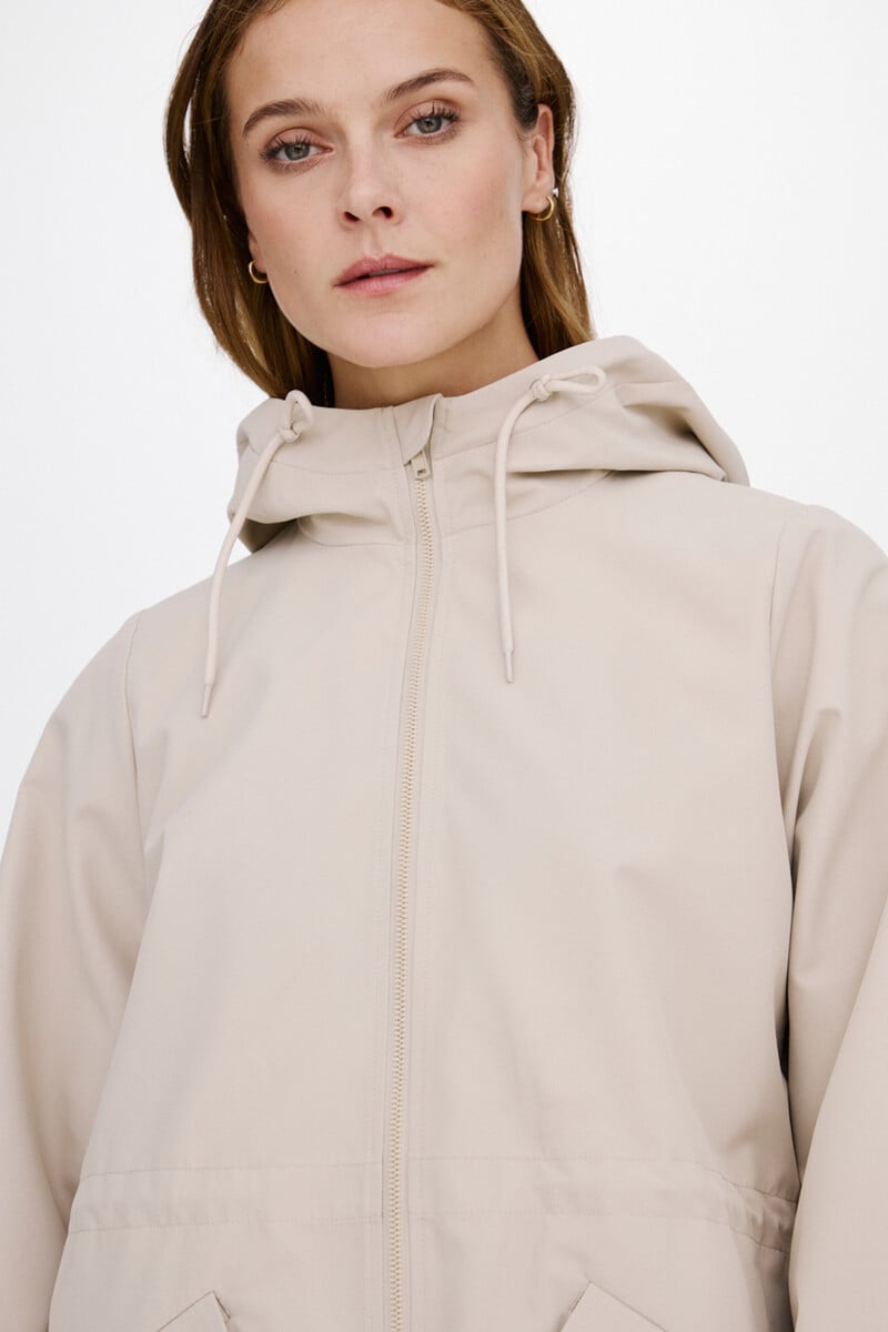 Cortefiel Parka 3/4 Con Capucha