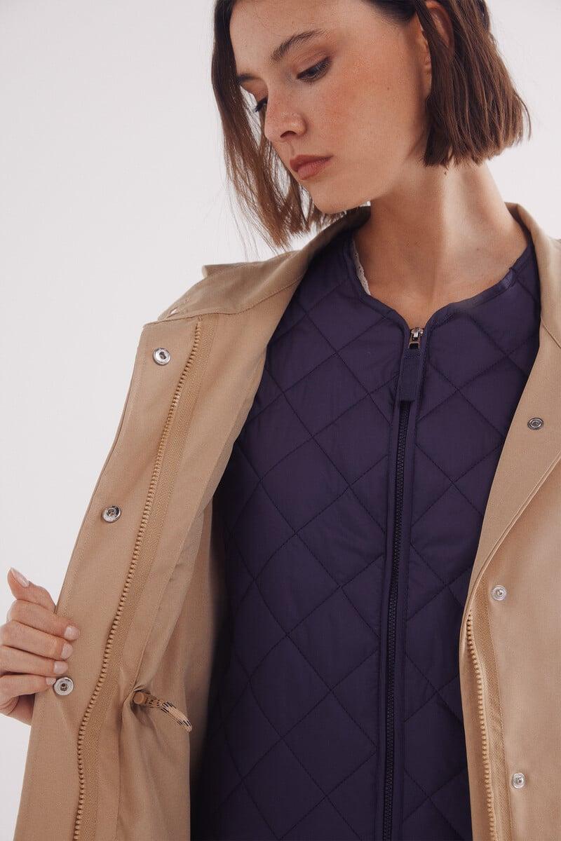 Cortefiel Parka Capucha 2 En 1
