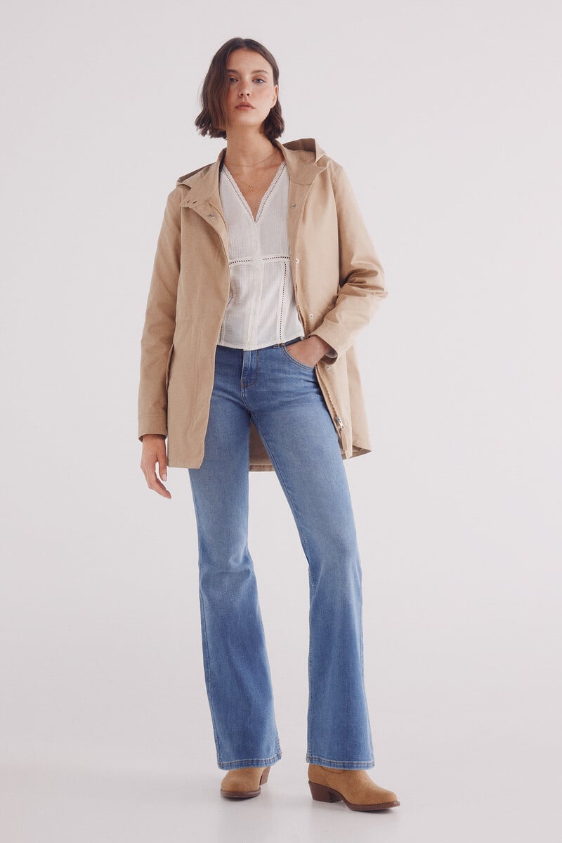 Cortefiel Parka Capucha 2 En 1