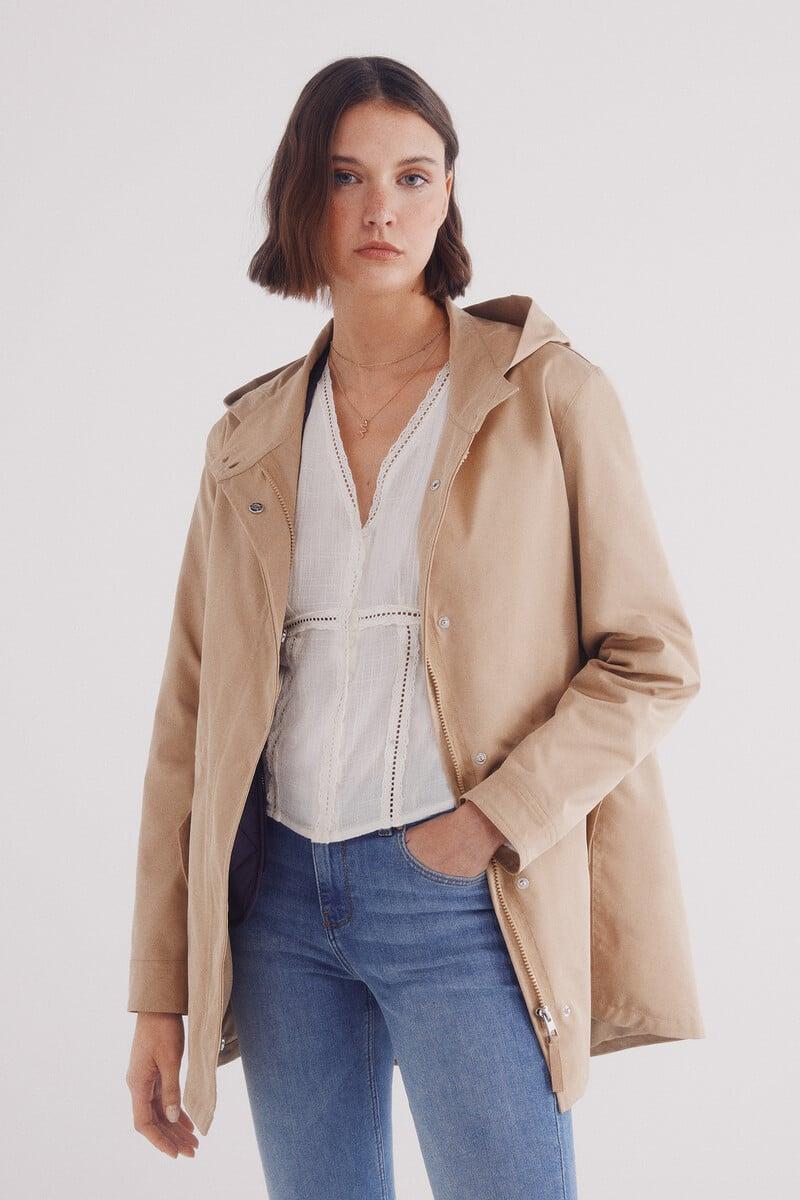 Cortefiel Parka capucha 2 en 1