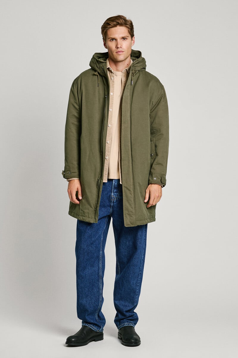 Cortefiel Parka Con Capucha