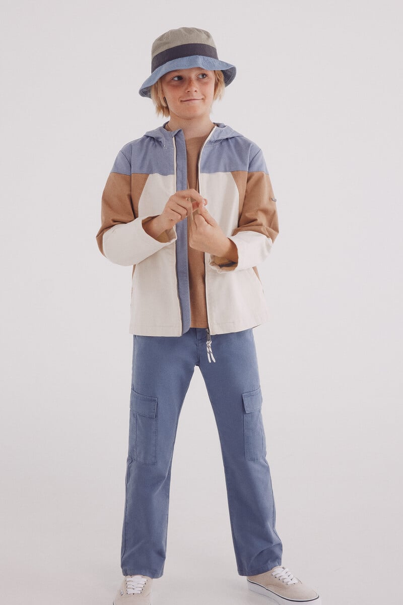 Cortefiel Parka Contrastes Niño