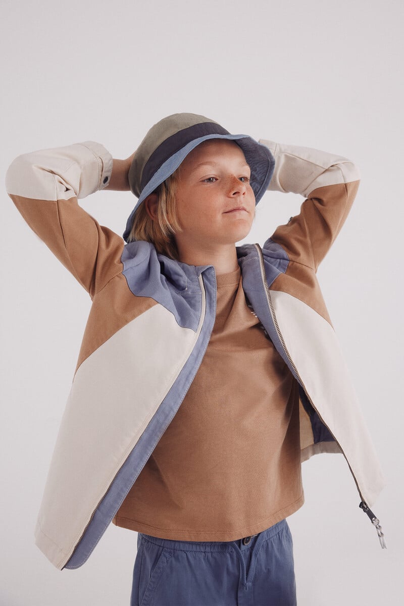 Cortefiel Parka Contrastes Niño