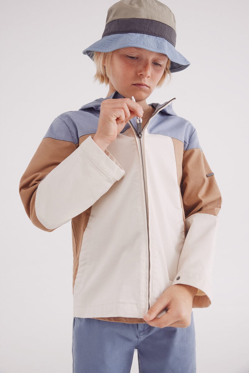 Cortefiel Parka contrastes niño