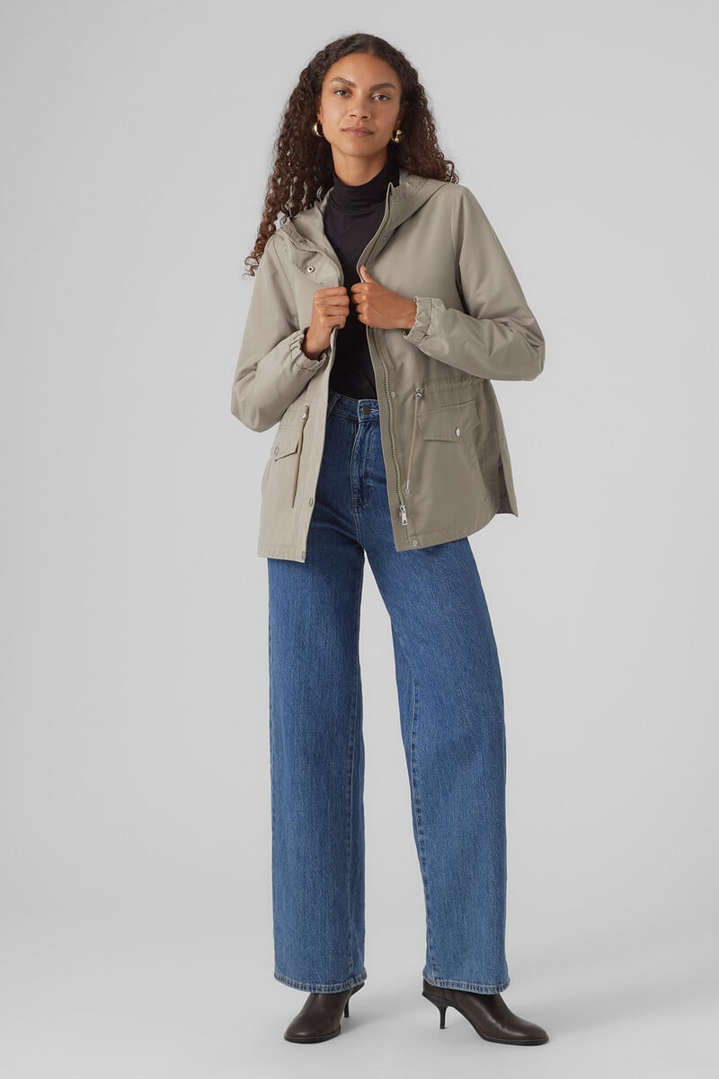 Cortefiel Parka Corta Con Capucha