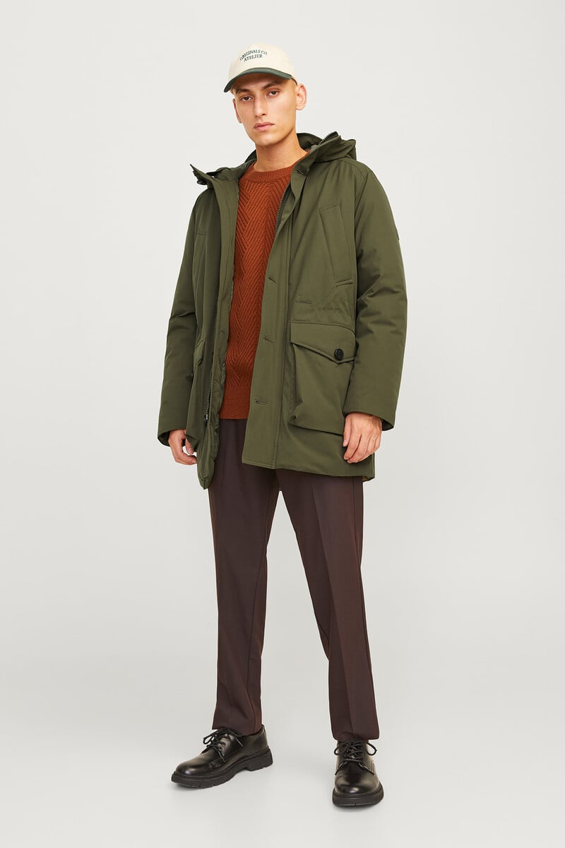 Cortefiel Parka Forrada Capucha