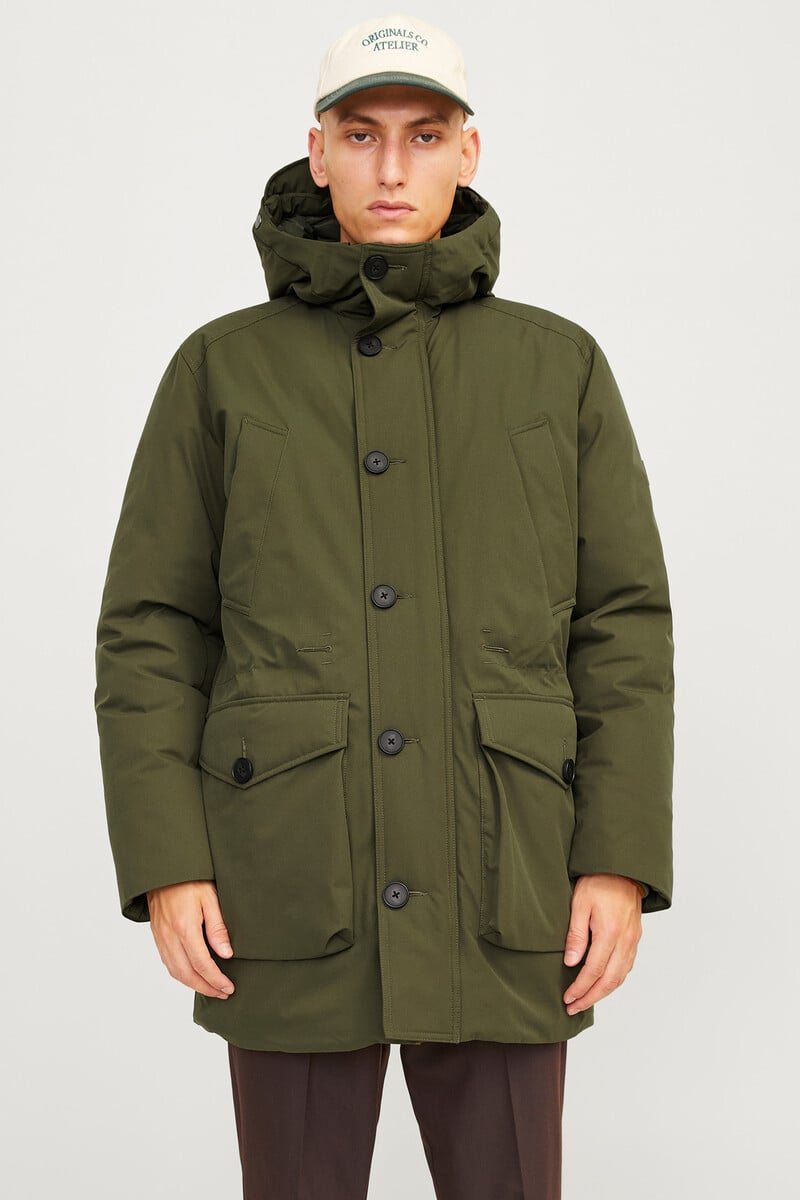Cortefiel Parka forrada capucha