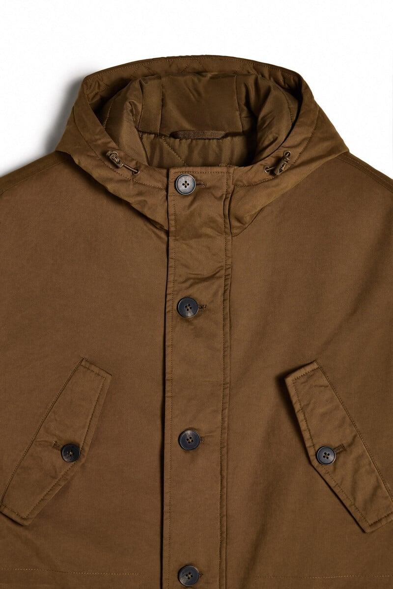 Cortefiel Parka Impermeable Capucha