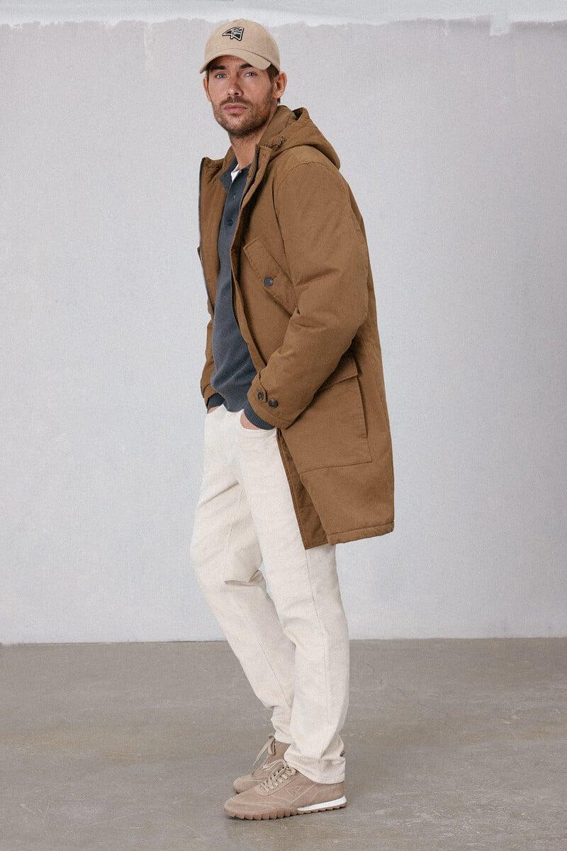 Cortefiel Parka impermeable capucha