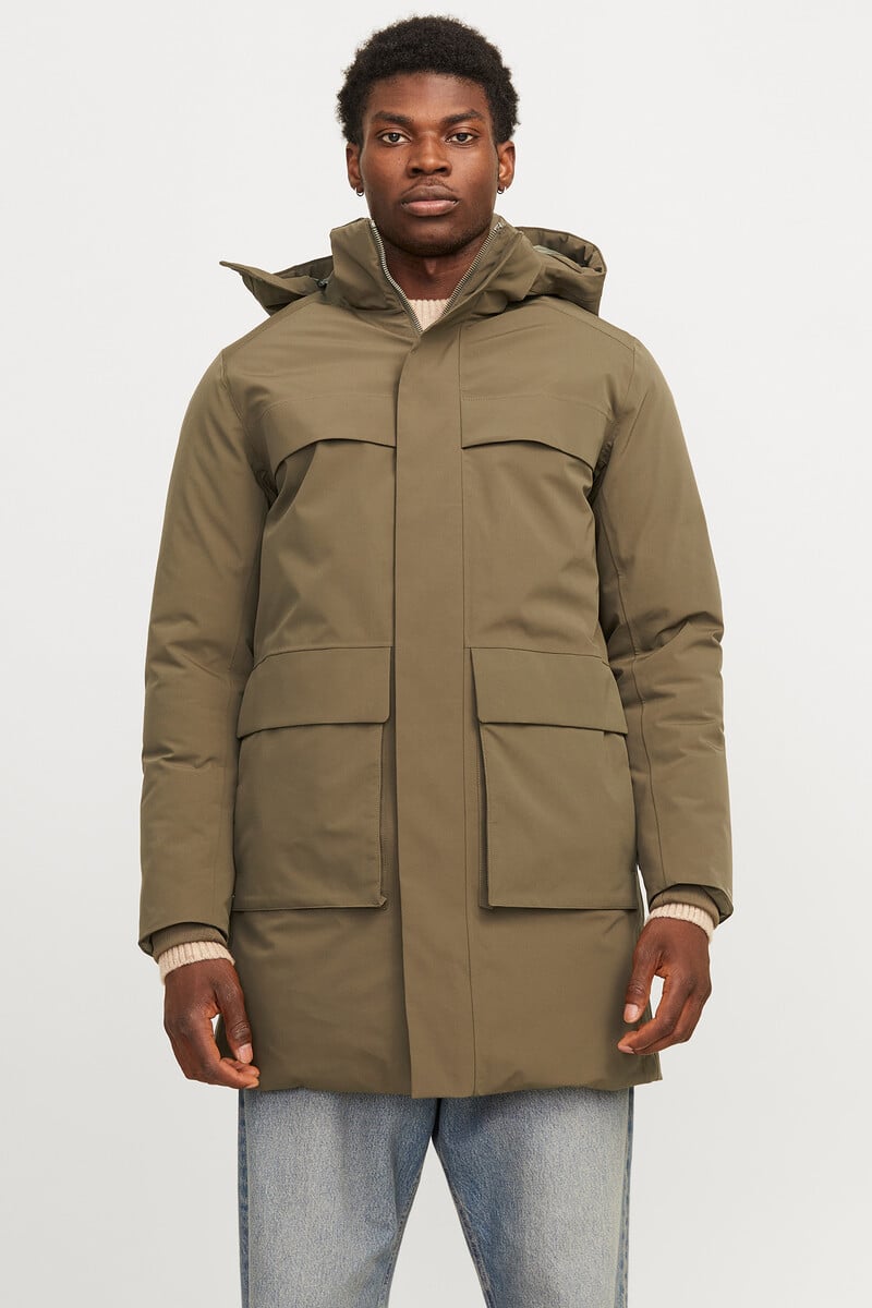 Cortefiel Parka Larga Capucha