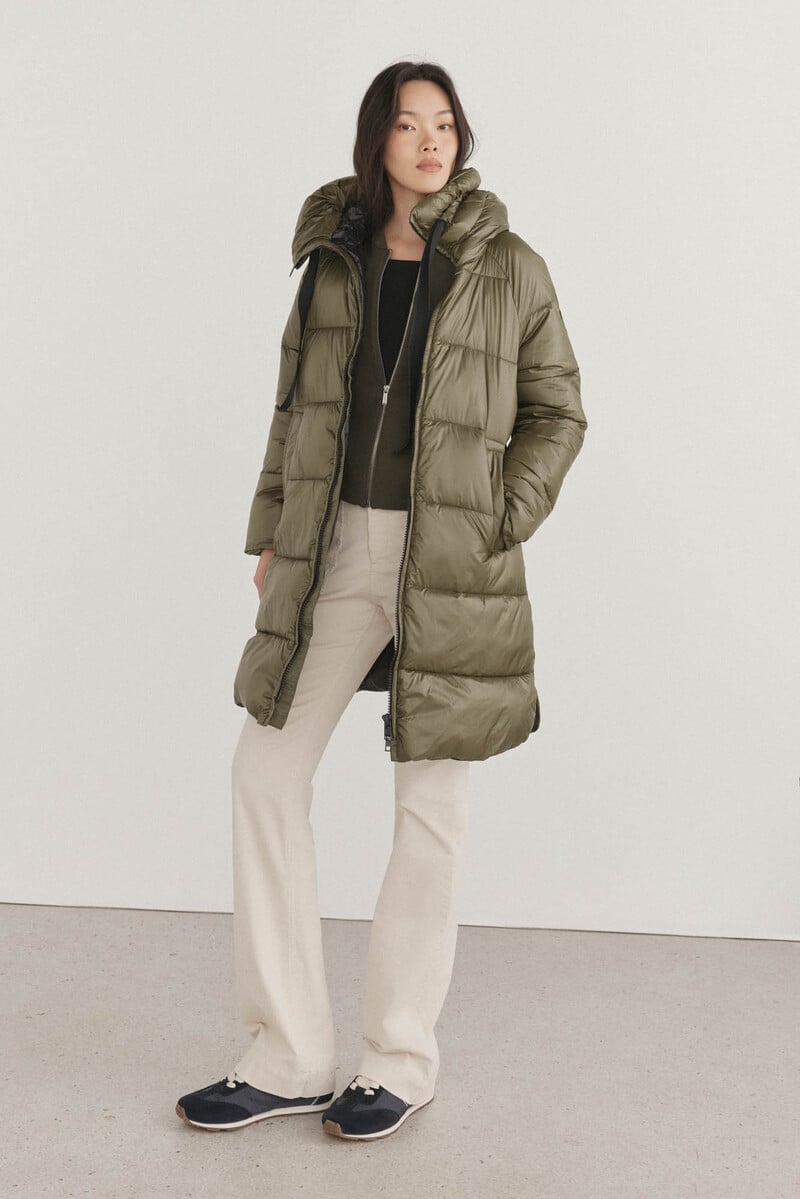 Cortefiel Parka larga capucha