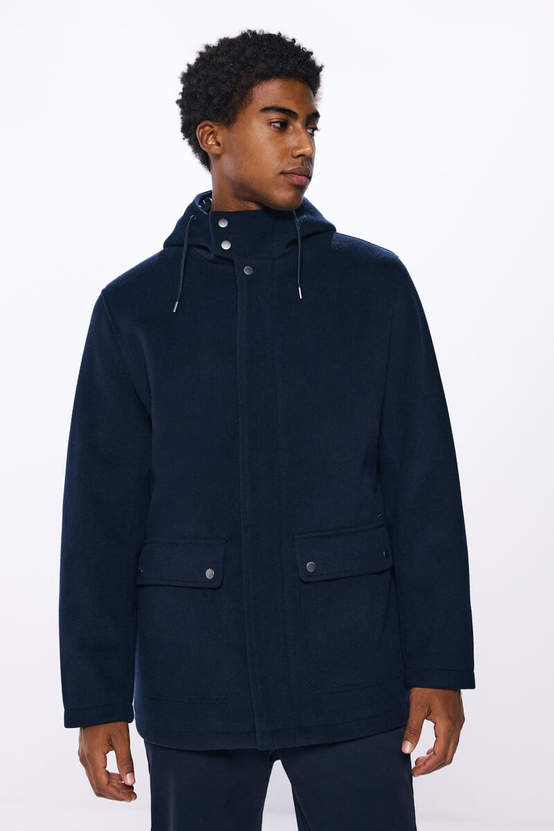 Cortefiel Parka mezcla lana