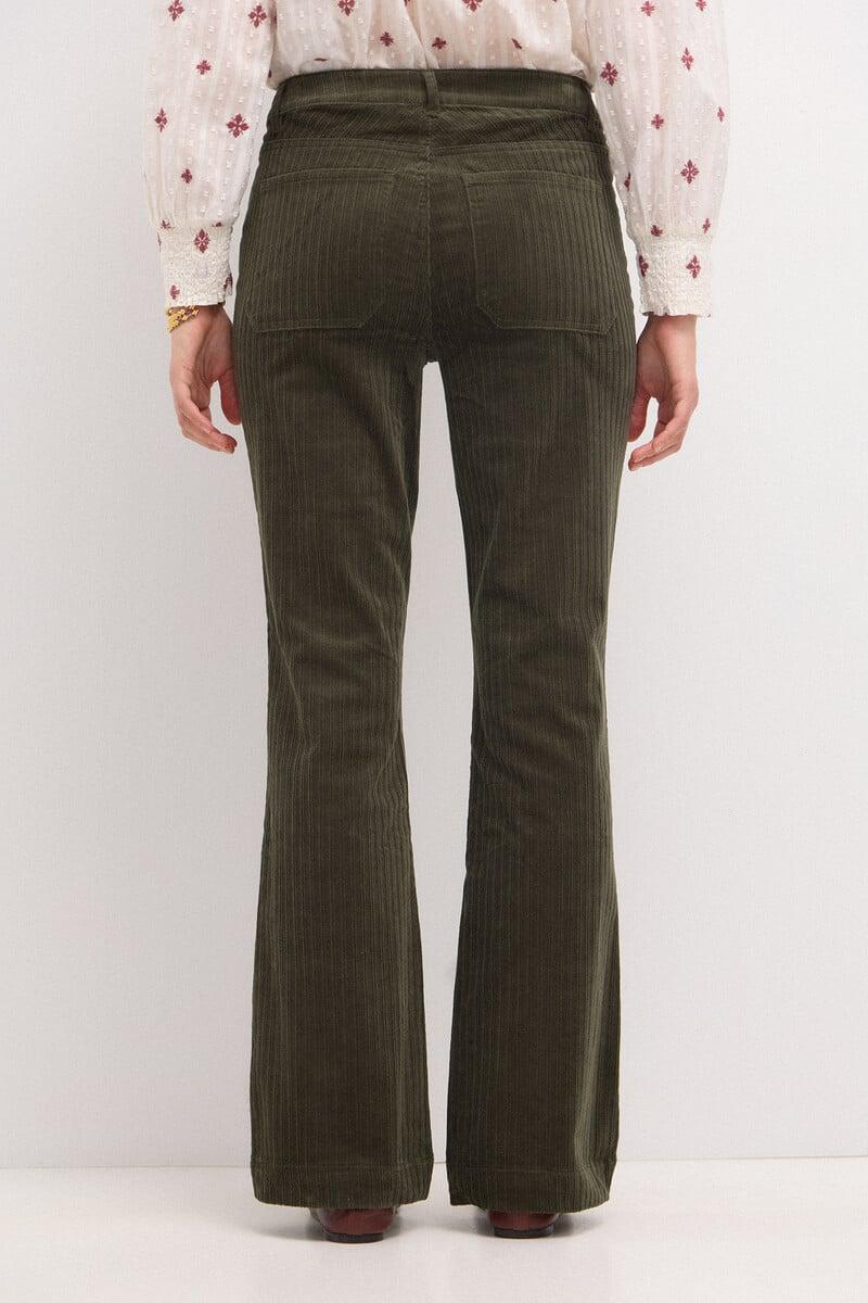 Cortefiel Pastora. Pantalón Acampanado De Pana