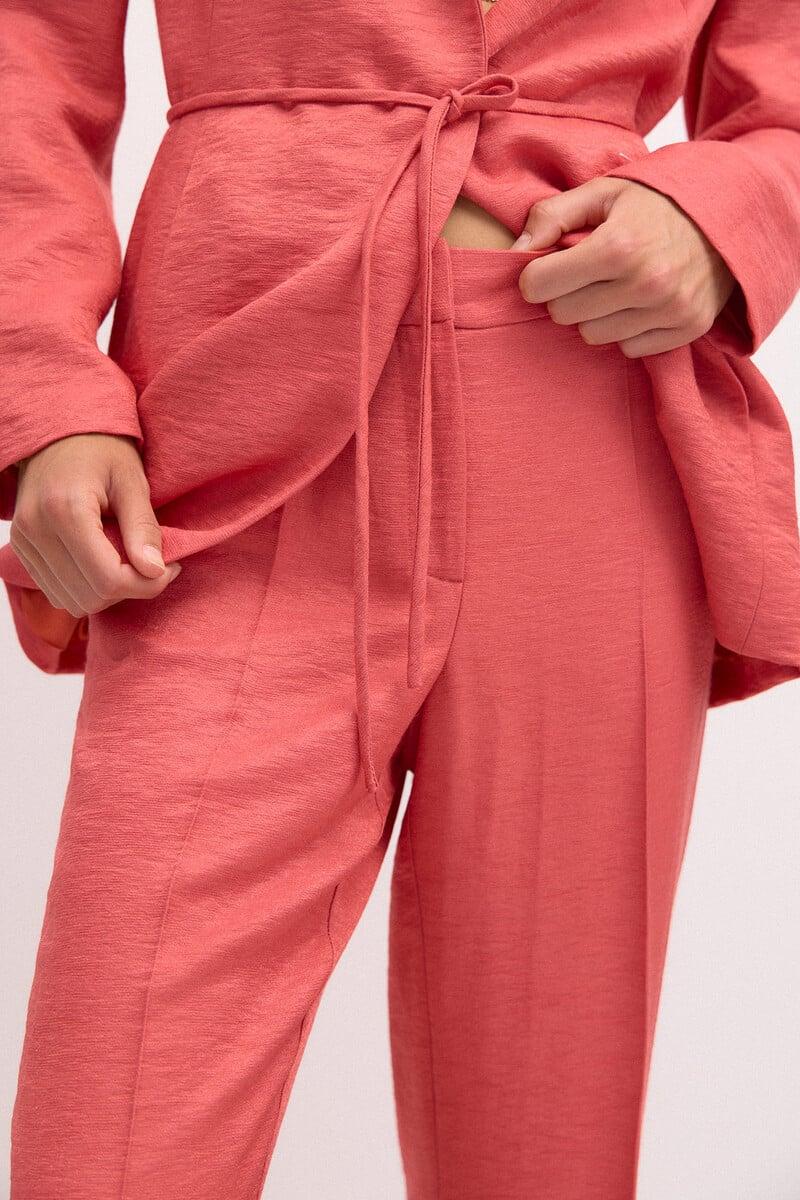 Cortefiel Patricia. Pantalón De Traje Satinado