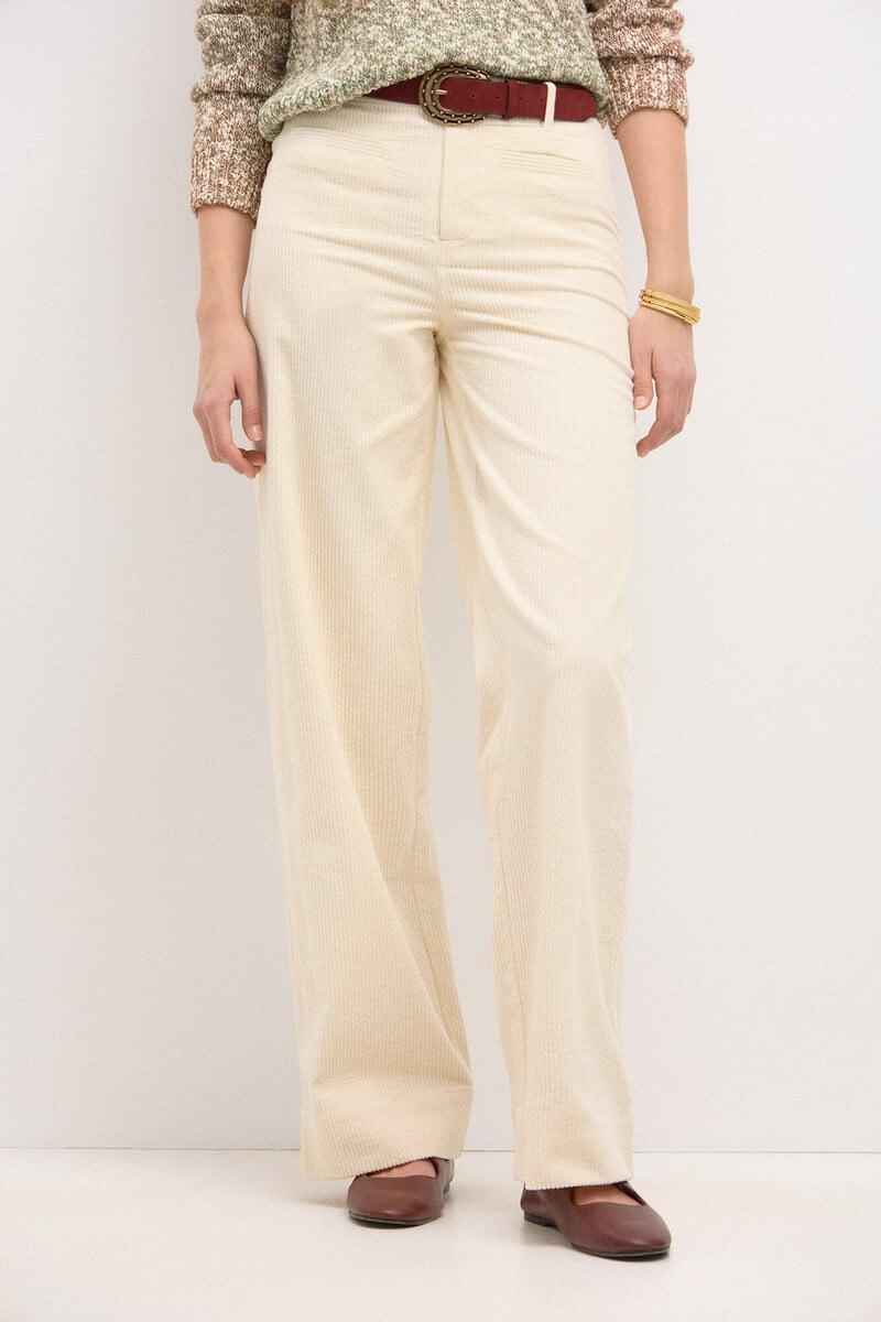 Cortefiel Pauline. Pantalón Recto De Pana