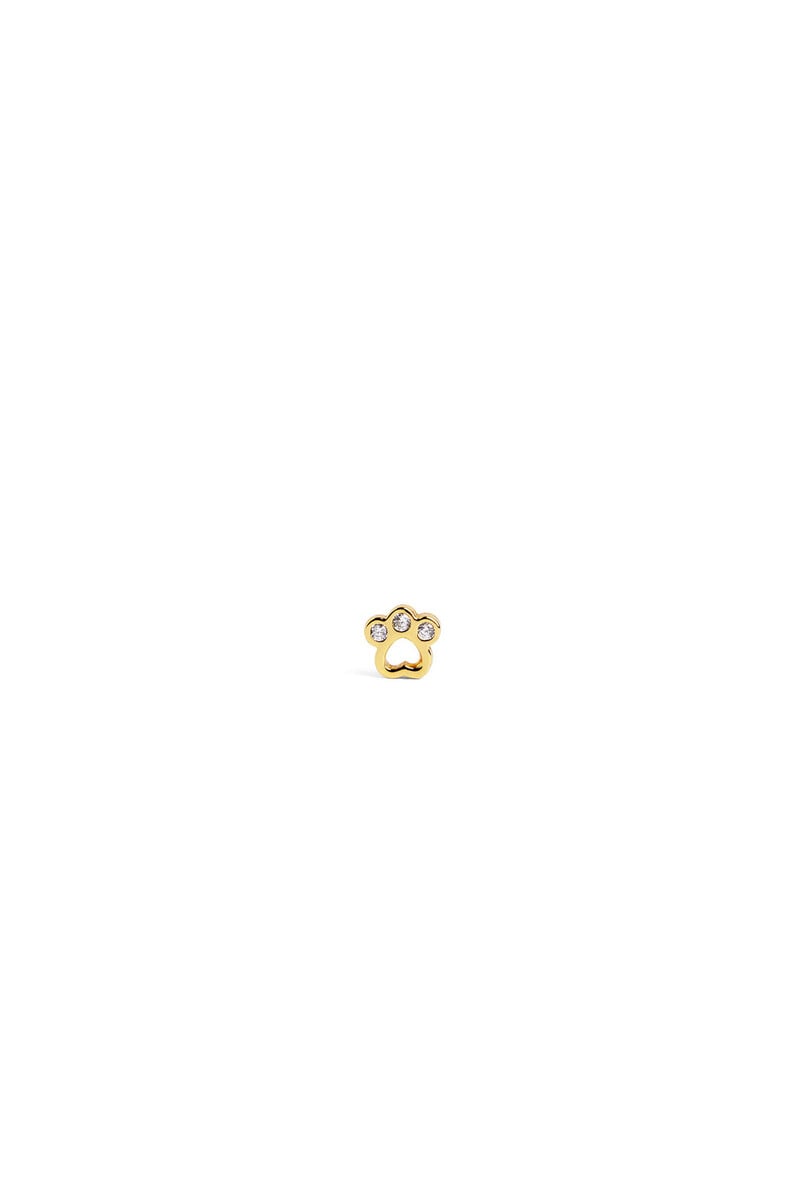 Cortefiel Pendiente Suelto Mini Paw Oro