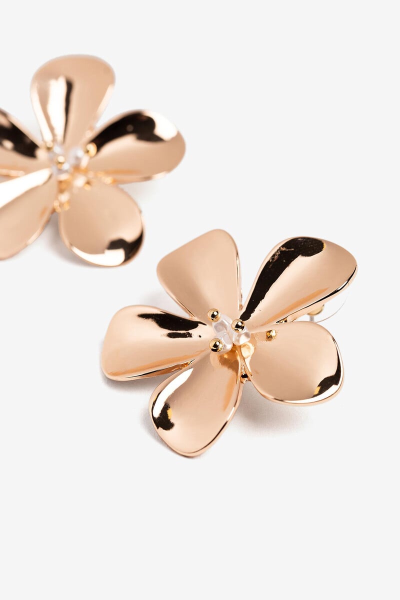 Cortefiel Pendientes Florales Con Cuentas