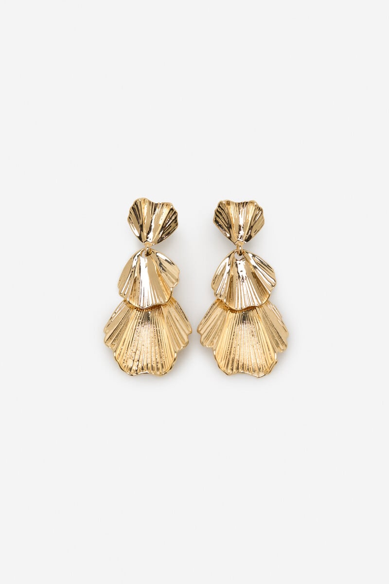 Cortefiel Pendientes triple concha
