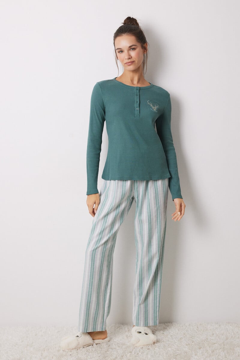 Cortefiel Pijama 100% Algodón Rayas Harry Potter