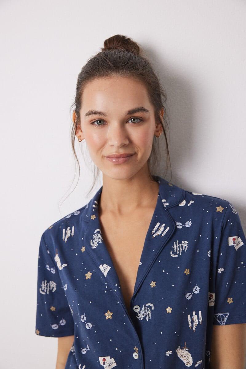 Cortefiel Pijama Camisero Harry Potter 100% Algodón