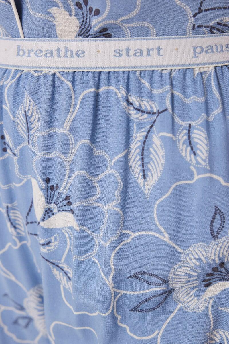 Cortefiel Pijama Camisero Viscosa Flores